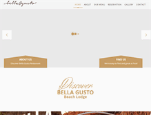 Tablet Screenshot of bellagusto.com
